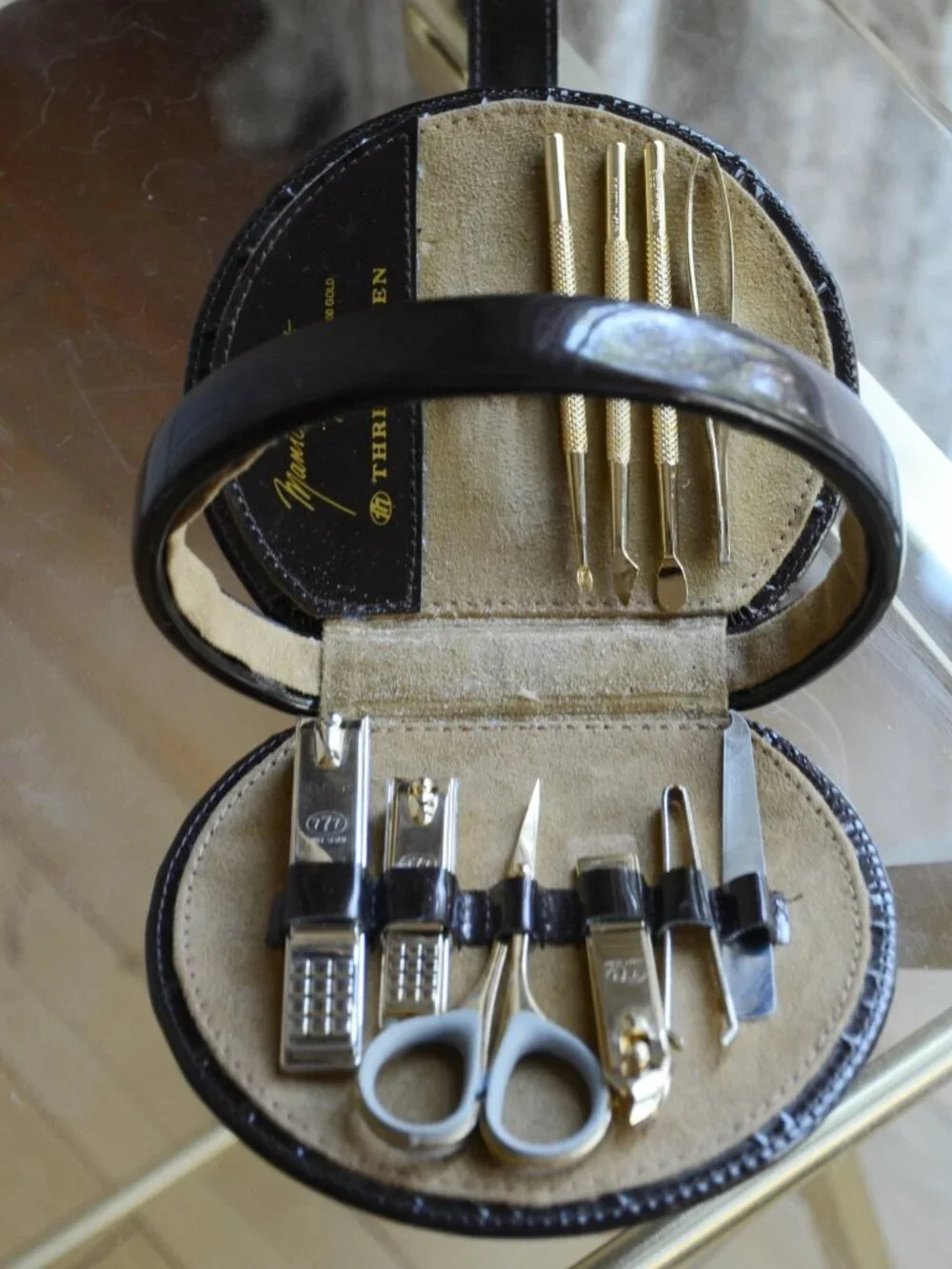 777 Three Seven Travel Manicure Grooming nail clippers Kit